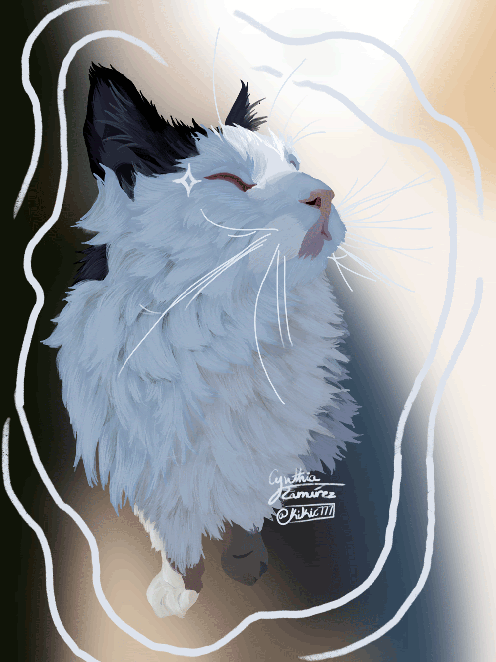 GIF portrait of a cat