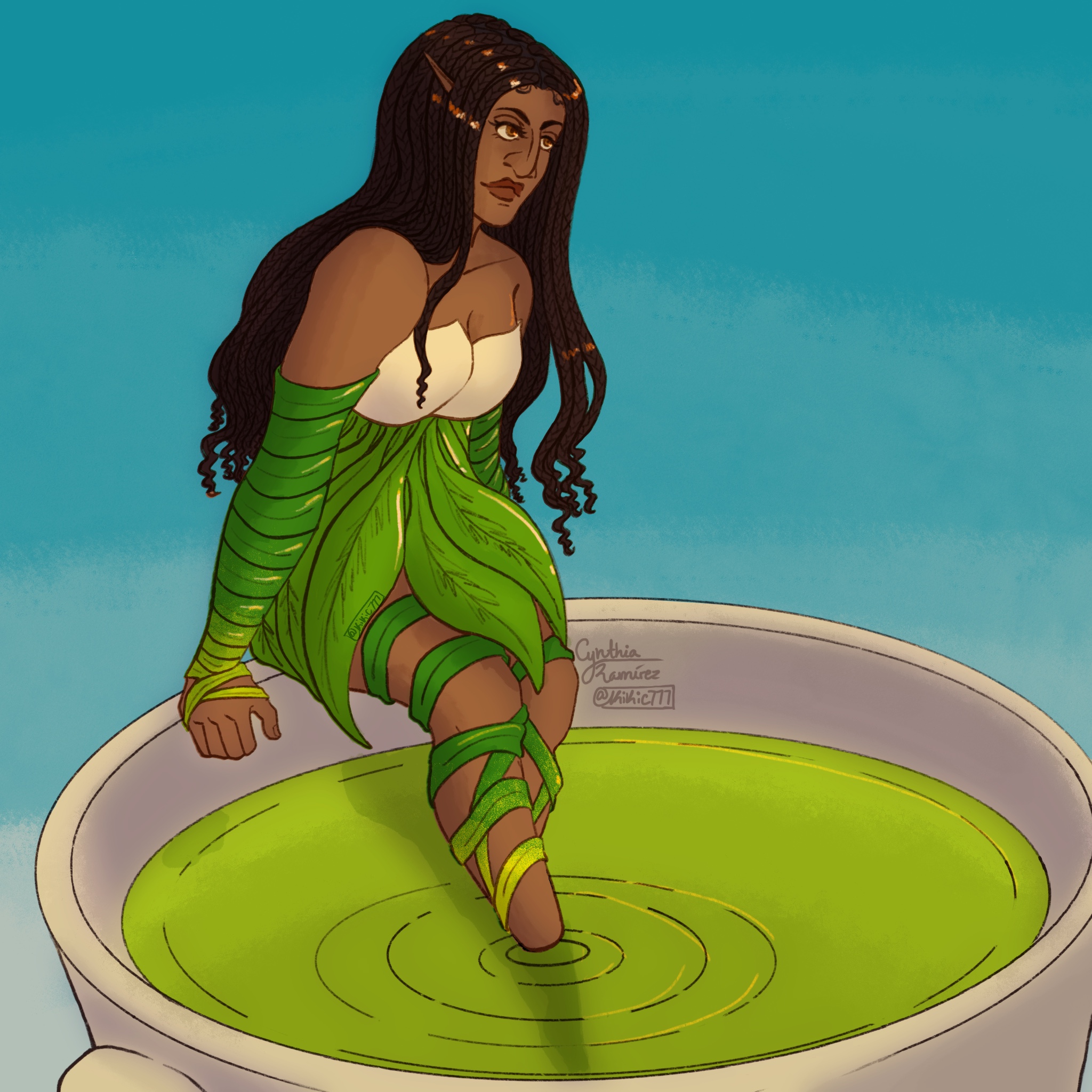 Lemongrass Tea Fairy illustration